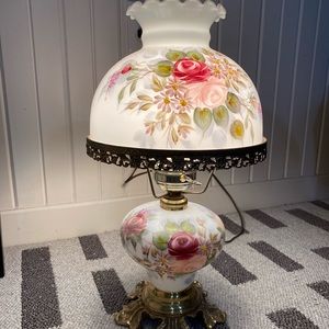Floral Victorian lamp